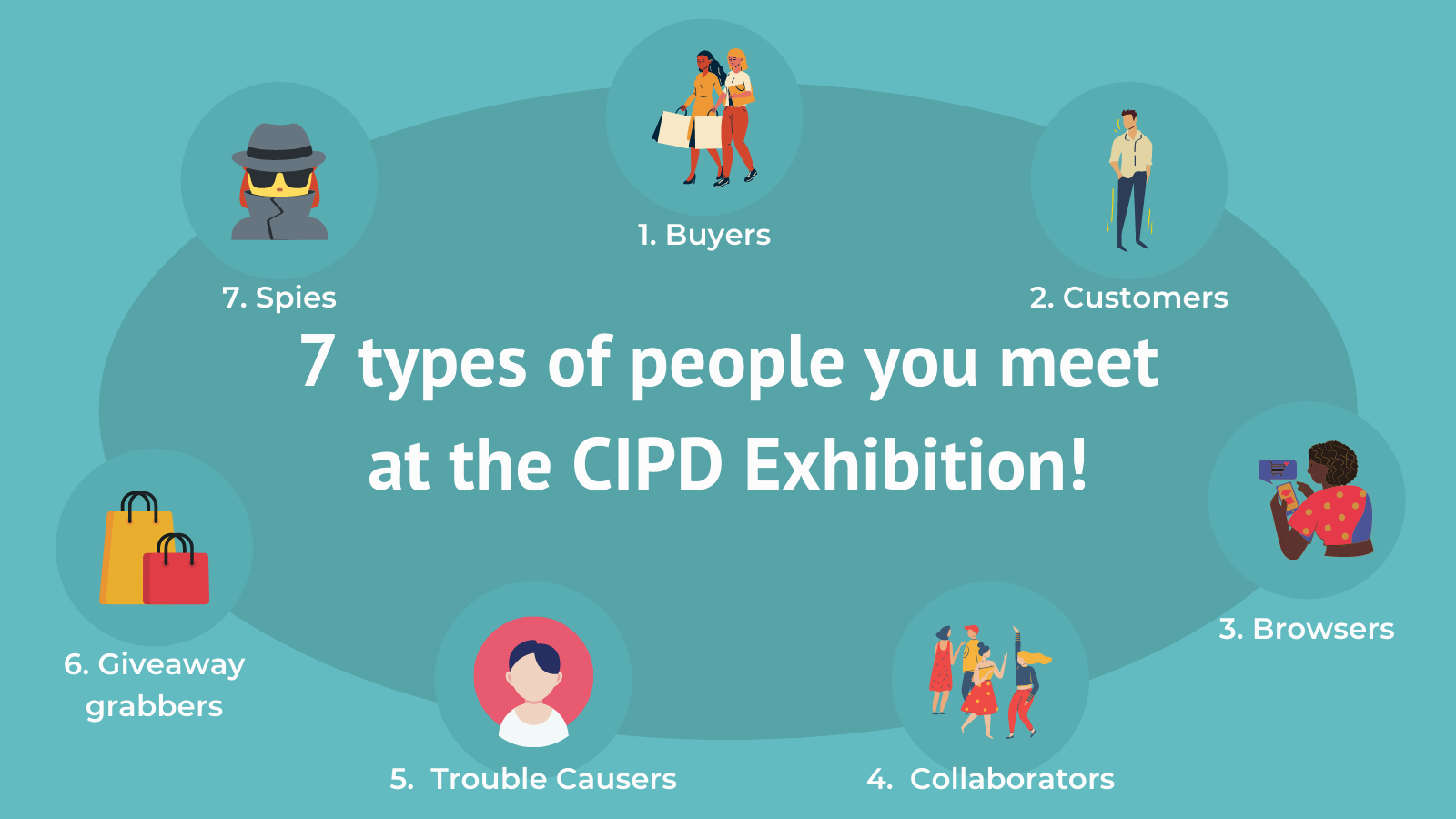 7 types of people you meet at the CIPD Exhibition! - TW