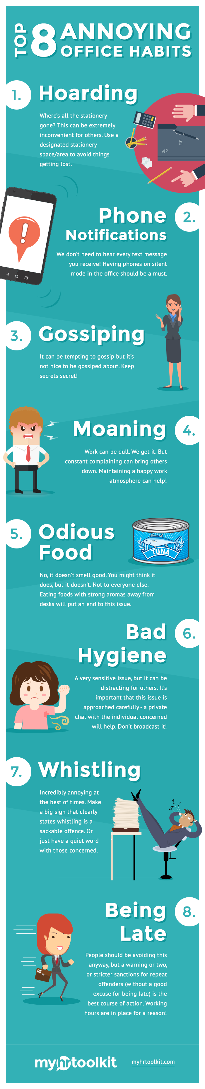 annoying office habits infographic