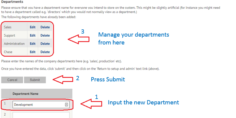 Create a new department on myhrtoolkit