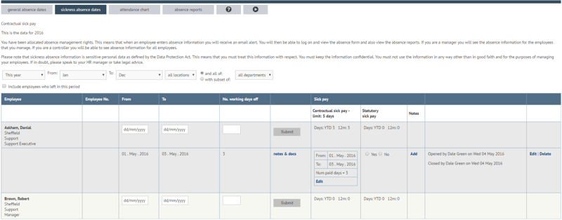 Monitor contractual sick pay with myhrtoolkit