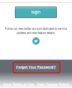 Forgotten password link