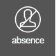 Management absence icon