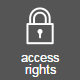 Management access rights icon