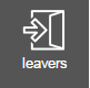 Management leavers icon