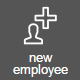 Management new employee icon