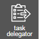 Management delegator icon