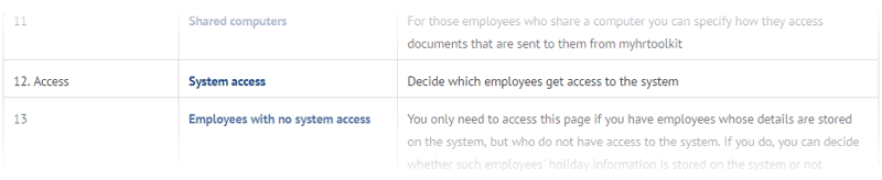 System access