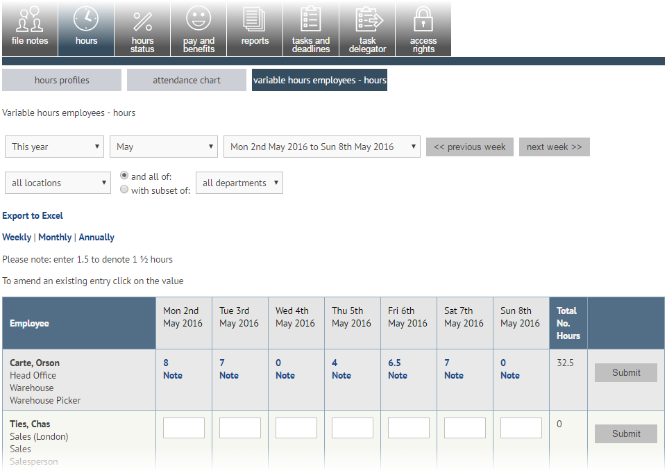 Recording hours worked for Variable Hours employees | myhrtoolkit