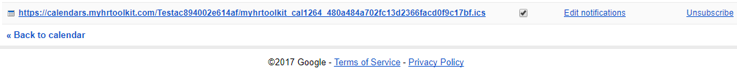 Calendar Unsubscription Google Link