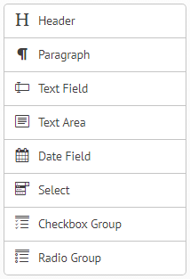 Health & Safety Custom Forms Widgets